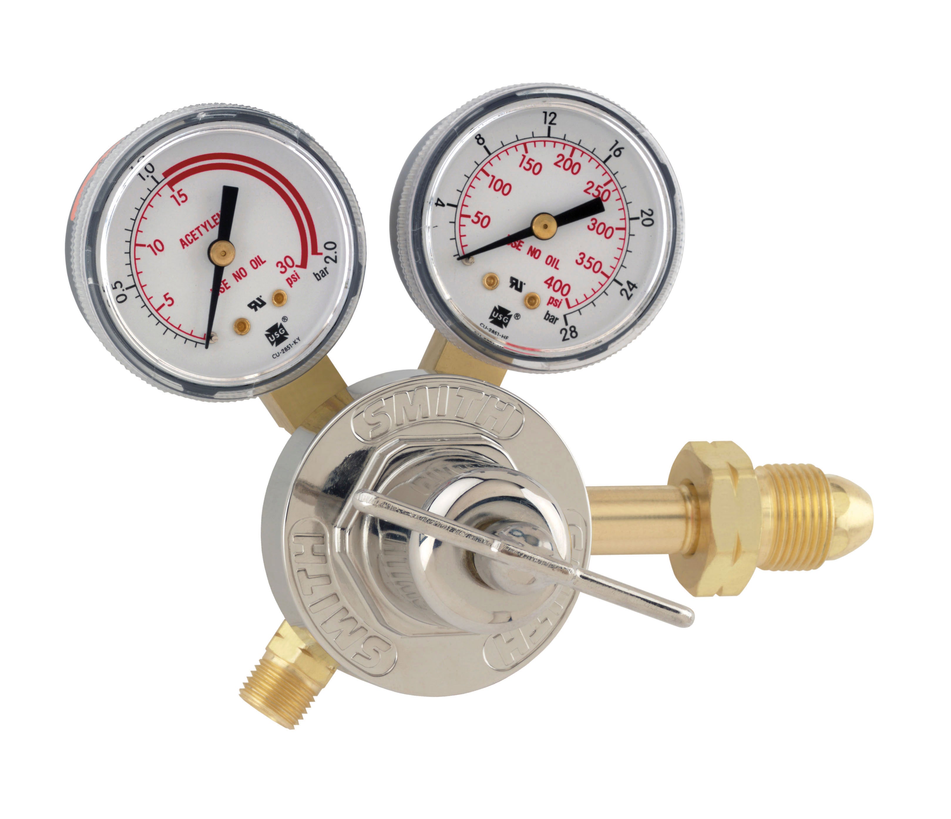 Miller | Smith Series 30 Acetylene Regulator - CGA 510