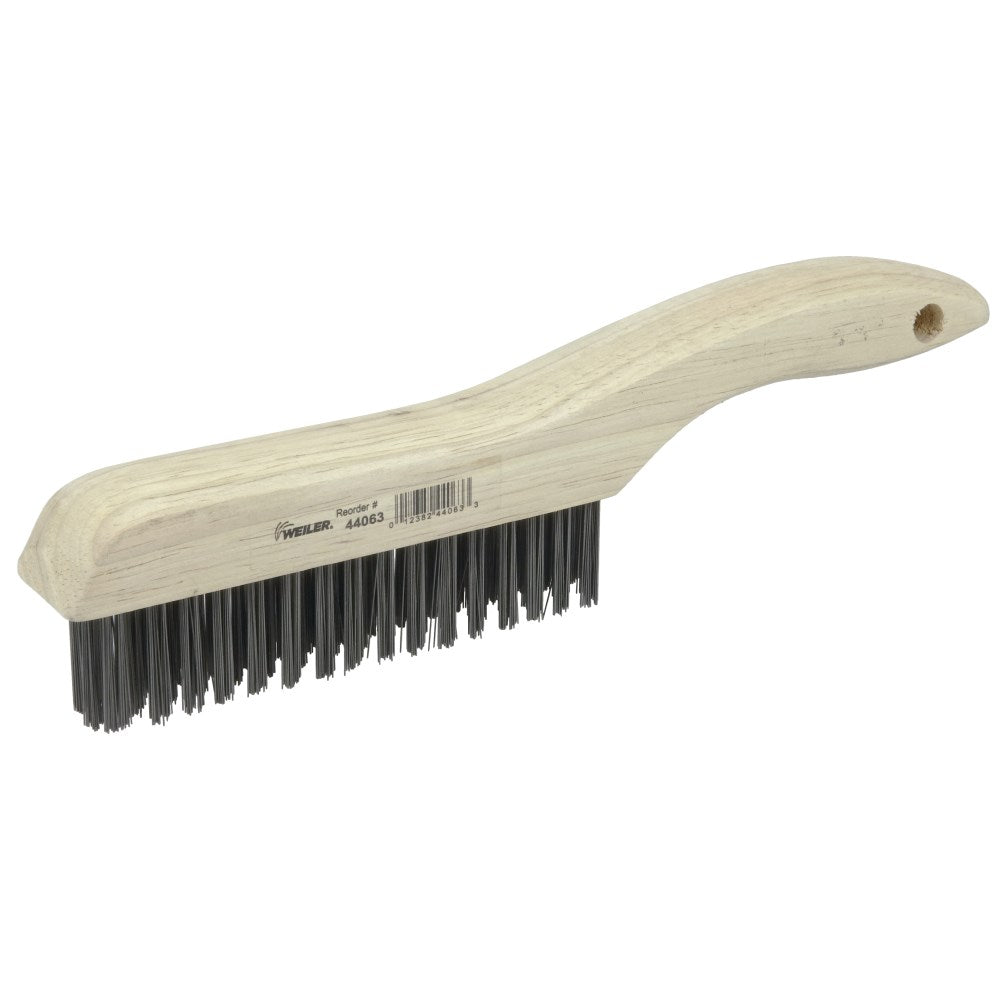 Weiler 10" Scratch Brush Wood Handle