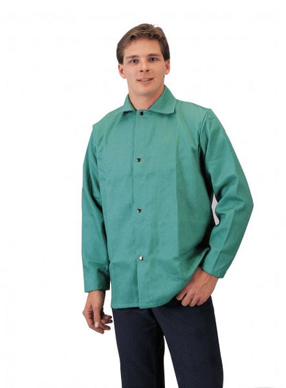 Tillman 30" Flame Resistant Green Welding Jacket - 6230