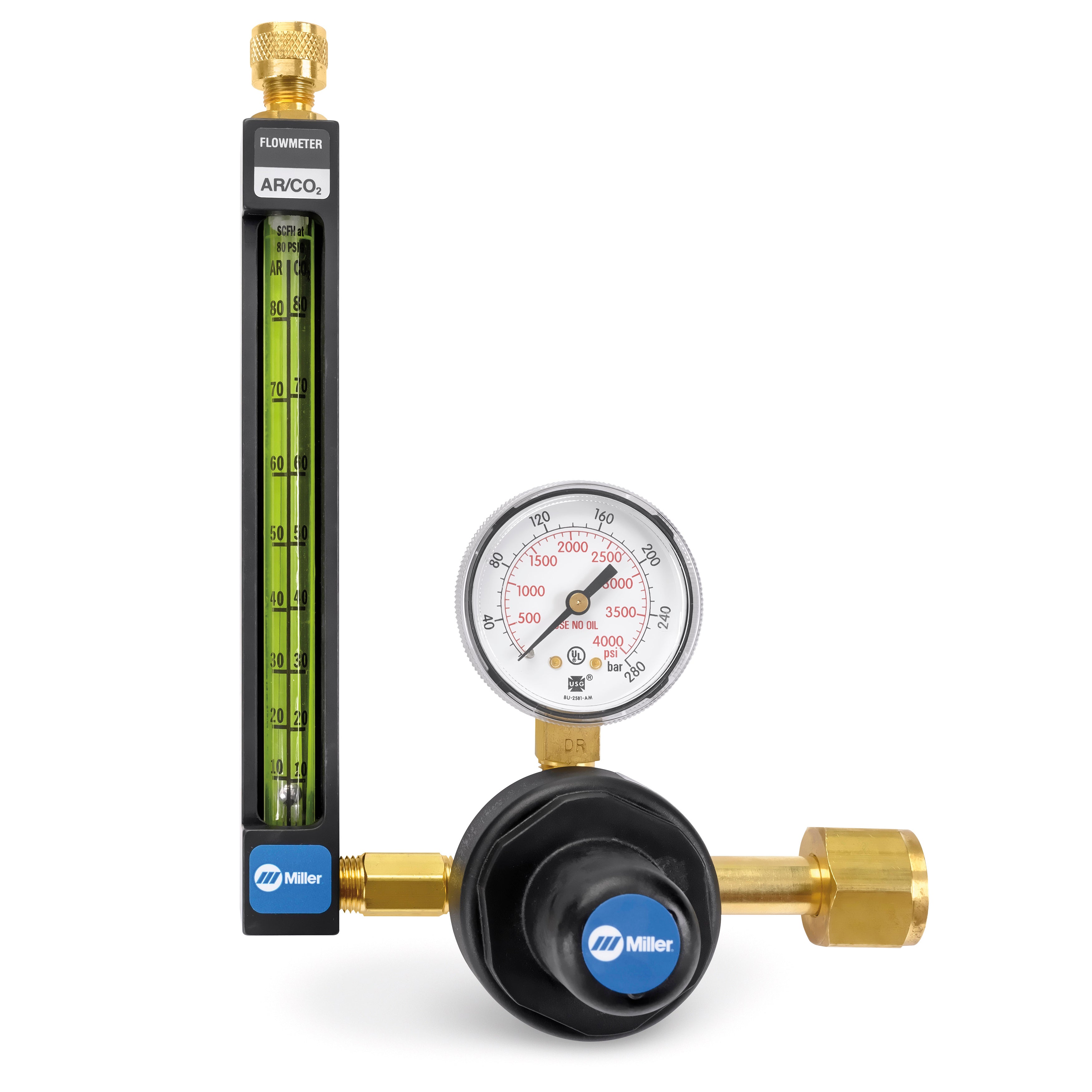 Miller | Smith Argon/Co2 Flowmeter Regulator - CGA 320