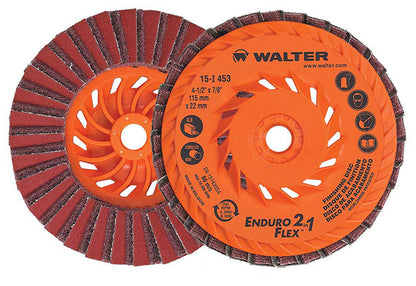 Walter ENDURO-FLEX 2-in-1™ Blending Disc 4-1/2" x 5/8"-11 (15-I-453) Front and Back View