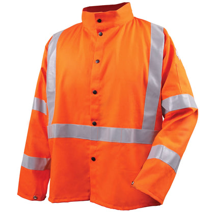 Revco Safety Welding Jacket w/ FR Reflective Tape, Safety Orange