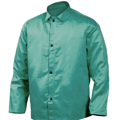 Tillman 30" Flame Resistant Green Welding Jacket - 6230 Front View