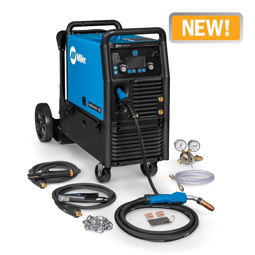 Miller Multimatic® 235 Multiprocess Welder w/ EZ-Latch™ Running Gear- 240V - 951846